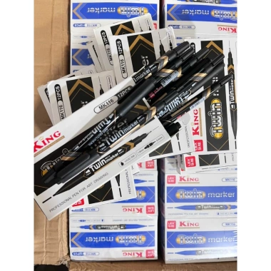 Combo 5/10 Bút Lông Dầu 2 Đầu Thieen Log PM-09 Tiêu Chuẩn Châu Âu - Bám Dính Tốt, Giá Chỉ 25.000 VND 10
