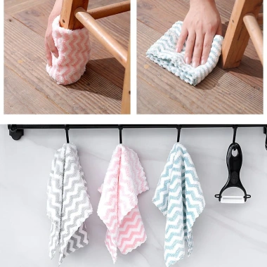 Combo 5/10 khăn lau bếp 15x20cm – thấm nước, kháng khuẩn, lau đa năng – 11.999đ