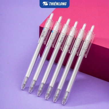 Combo 5/10/20 Bút gel Minimalist Thiên Long 0.5mm ngòi cao cấp mực xanh đen tím nét viết êm mượt