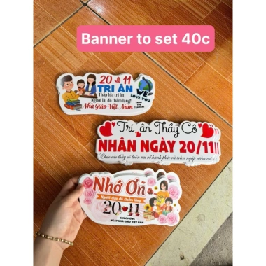 Combo 5C Banner Tag Giấy 8/3, 20/11, 20/10 & Sinh Nhật - Giá 9.000đ 3