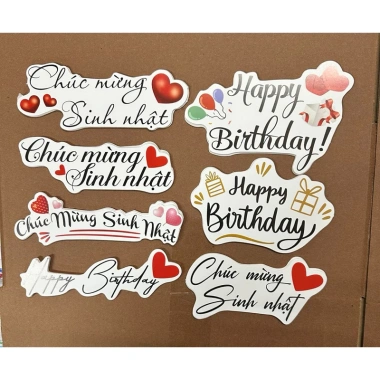 Combo 5C Banner Tag Giấy 8/3, 20/11, 20/10 & Sinh Nhật - Giá 9.000đ 6