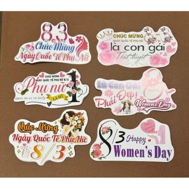 Combo 5C Banner Tag Giấy 8/3, 20/11, 20/10 & Sinh Nhật - Giá 9.000đ 9