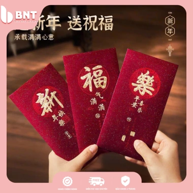 Combo 6 Bao Lì Xì Đỏ Phát Tài 2.026 Bao Lì Xì Sang Trọng May Mắn Giá 24.800₫
