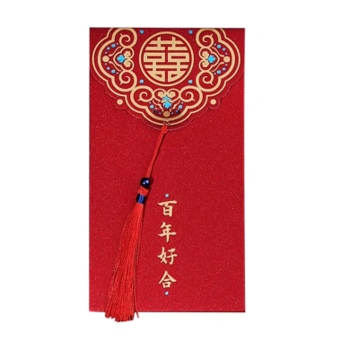 Combo 6 Bao Lì Xì Đỏ Phúc Lộc Tài Bố Khủng Long Tua Rua Cưới Hỏi và Tết Giá 20.085 VND