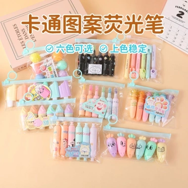 Combo 6 Bút Highlight NANABOOKSTORE - Chân Mèo Dễ Thương, Ngòi 3-5mm, Giá 22.427₫ 2