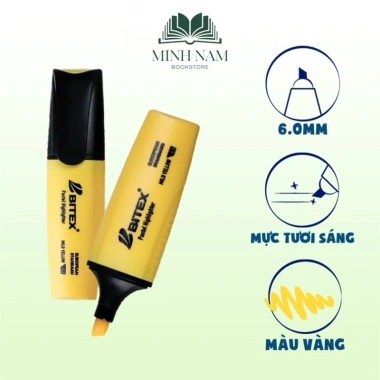 Combo 6 cây Bút dạ quang Bitex HL05 Pastel đa màu tặng 1, giảm giá tới 52.900₫ 4