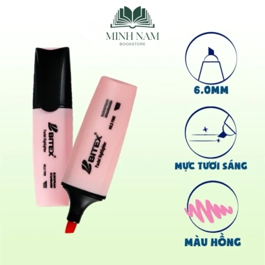 Combo 6 cây Bút dạ quang Bitex HL05 Pastel đa màu tặng 1, giảm giá tới 52.900₫ 5
