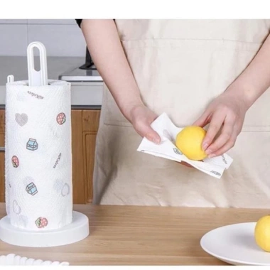 Combo 6 Cuộn Giấy Lau Nhà Bếp Thấm Dầu Mỡ - Tái Sử Dụng Nhiều Lần Tiết Kiệm 4