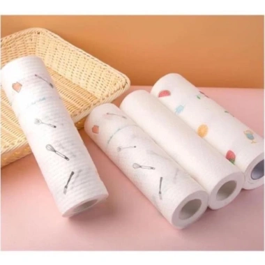 Combo 6 Cuộn Giấy Lau Nhà Bếp Thấm Dầu Mỡ - Tái Sử Dụng Nhiều Lần Tiết Kiệm 7