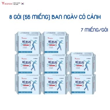 Combo 6 gói băng vệ sinh mỏng không mùi có cánh Yeonchi - Thấm hút, chỉ 29.000₫ 9