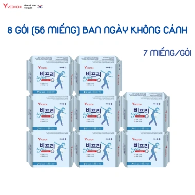 Combo 6 gói băng vệ sinh mỏng không mùi có cánh Yeonchi - Thấm hút, chỉ 29.000₫ 10