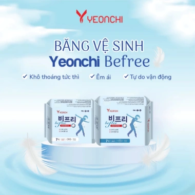 Combo 6 gói băng vệ sinh Yeonchi Befree siêu mỏng, siêu thấm, công nghệ Hàn Quốc 99.000₫ 6 Combo 6 gói băng vệ sinh Yeonchi Befree siêu mỏng, siêu thấm, công nghệ Hàn Quốc 99.000₫ 6