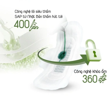Combo 6 gói băng vệ sinh Yeonchi Organic 245mm - Siêu mỏng, thấm hút, có cánh, giá chỉ 119k 7