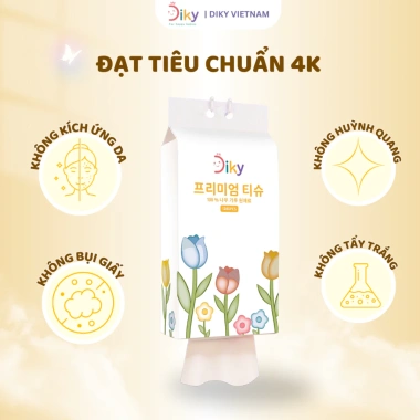 Combo 6 Gói Khăn Giấy DIKY Treo Tường 1.280 Tờ 4 Lớp Siêu Dai Không Mùi - Giá Độc Quyền 147k Giảm Sốc 3 Combo 6 Gói Khăn Giấy DIKY Treo Tường 1.280 Tờ 4 Lớp Siêu Dai Không Mùi - Giá Độc Quyền 147k Giảm Sốc 3