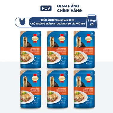 Combo 6 gói SmartHeart Pate 8 vị cho chó - Tặng nón và yếm - Chỉ 118.800₫ 2 Combo 6 gói SmartHeart Pate 8 vị cho chó - Tặng nón và yếm - Chỉ 118.800₫ 2