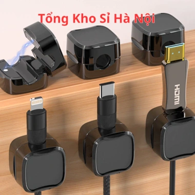 Combo 6 Kẹp Giữ Dây Sạc Cố Định - Nam Châm, Gọn Gàng, Tiện Dụng, Giá 7.742₫