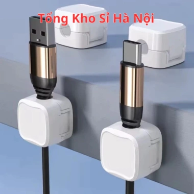 Combo 6 Kẹp Giữ Dây Sạc Cố Định - Nam Châm, Gọn Gàng, Tiện Dụng, Giá 7.742₫