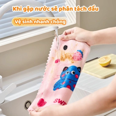 Combo 6 khăn lau bếp đa năng 30x30cm - Thấm nước, nhanh khô, dễ giặt, giá chỉ 35.000₫