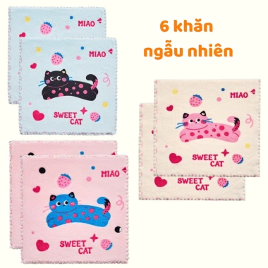 Combo 6 khăn lau bếp đa năng 30x30cm - Thấm nước, nhanh khô, dễ giặt, giá chỉ 35.000₫