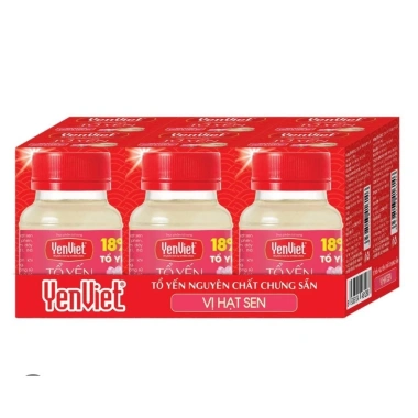 Combo 6 lọ Tổ Yến Nguyên Chất 18% Yến Việt vị hạt sen 70ml - Giá ưu đãi 209.900₫