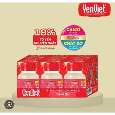 Combo 6 lọ Tổ Yến Nguyên Chất 18% Yến Việt vị hạt sen 70ml - Giá ưu đãi 209.900₫