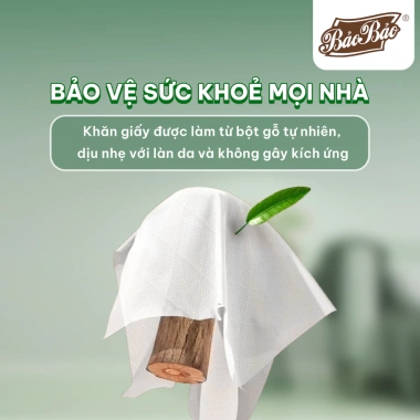 Combo 6 lốc Giấy Vệ Sinh Bảo Bảo 6 cuộn không lõi Hồng - Thấm hút tốt, 92.000 VND