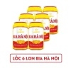Combo 6 lon bia Hà Nội 330ml - Giá chỉ 68.000đ, tiết kiệm, hương vị truyền thống