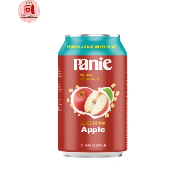 Combo 6 Lon Nước Ép Trái Cây PANIE 330ml (Ổi Đào Táo Cầu) Siêu Ngon - Giảm Giá 22%