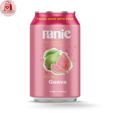Combo 6 Lon Nước Ép Trái Cây PANIE 330ml (Ổi Đào Táo Cầu) Siêu Ngon - Giảm Giá 22%