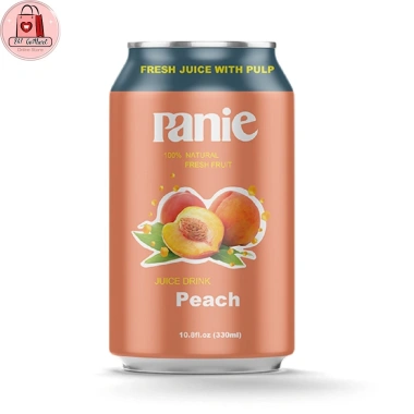 Combo 6 Lon Nước Ép Trái Cây PANIE 330ml (Ổi Đào Táo Cầu) Siêu Ngon - Giảm Giá 22%