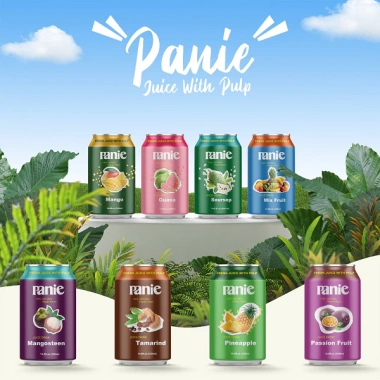 Combo 6 Lon Nước Ép Trái Cây PANIE 330ml (Ổi Đào Táo Cầu) Siêu Ngon - Giảm Giá 22%