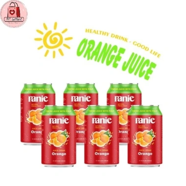 Combo 6 Lon Nước Ép Trái Cây PANIE 330ml Xoài Chuối Dứa Cam - Siêu Ngon, Có Thịt Quả, Giá chỉ 81.000₫ 4