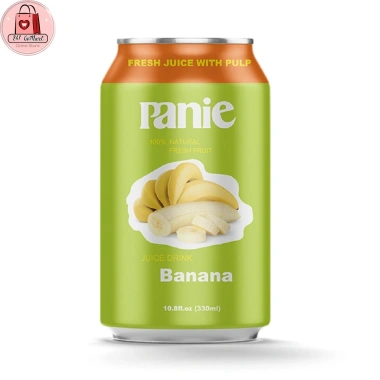 Combo 6 Lon Nước Ép Trái Cây PANIE 330ml Xoài Chuối Dứa Cam - Siêu Ngon, Có Thịt Quả, Giá chỉ 81.000₫ 6