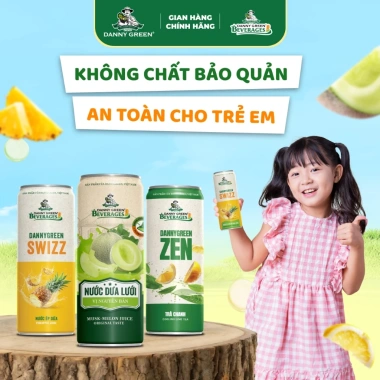 Combo 6 Lon Nước Ép Trái Cây Tươi + Trà Thanh Nhiệt Lục Vị DANNYGREEN - Giá 105.000 7 Combo 6 Lon Nước Ép Trái Cây Tươi + Trà Thanh Nhiệt Lục Vị DANNYGREEN - Giá 105.000 7