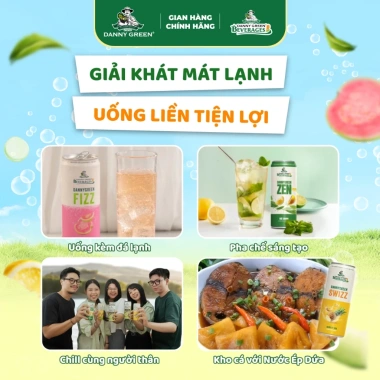 Combo 6 Lon Nước Ép Trái Cây Tươi + Trà Thanh Nhiệt Lục Vị DANNYGREEN - Giá 105.000 8 Combo 6 Lon Nước Ép Trái Cây Tươi + Trà Thanh Nhiệt Lục Vị DANNYGREEN - Giá 105.000 8