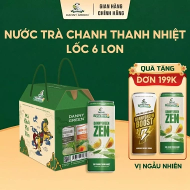 Combo 6 Lon Nước Ép Trái Cây Tươi + Trà Thanh Nhiệt Lục Vị DANNYGREEN - Giá 105.000 10 Combo 6 Lon Nước Ép Trái Cây Tươi + Trà Thanh Nhiệt Lục Vị DANNYGREEN - Giá 105.000 10