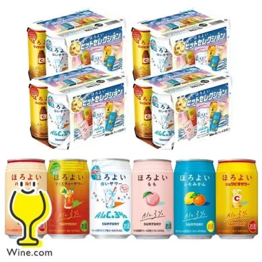 Combo 6 Lon Nước Trái Cây Suntory Horoyoi 350ml Vị Ngẫu Nhiên - Hàng Nhật 100% Giá Ưu Đãi 455k 4