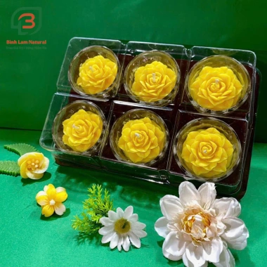 Combo 6 Ly Nến Hoa T01 Không Khói Dâng Phật Cúng Gia Tiên Mụ Ngày Rằm Tết Giá ưu đãi 143.650 VND 2