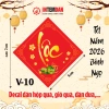 Combo 6 Mẫu V-20 - 100 Tem Tết Vinh Liên Dán Lọ Hạt, Quà Tết, Dưa Hấu, Bánh Chưng - 60.000 VNĐ 5