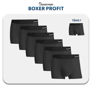 Combo 6 Quần Lót Nam Boxer Thun Lạnh Profit - Cao Cấp, Thoáng Khí, BOXERMAN, 639.000₫ 9