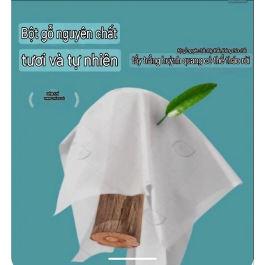 Combo 6 túi khăn giấy rút siêu dai 4 lớp 7.680 tờ - Cao cấp, cải tiến, kèm móc treo - CHEERFUL chính hãng