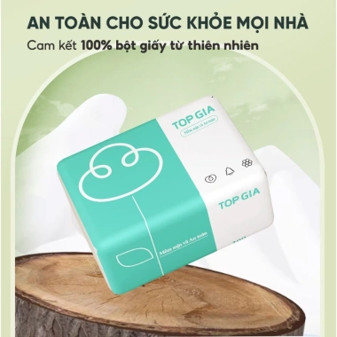 Combo 60 Gói Giấy Ăn Top Gia 3 Màu + Gấu Trúc 300 Tờ 4 Lớp Cao Cấp - Giá ưu đãi 142k 5