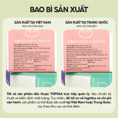 Combo 60 Gói Giấy Ăn Top Gia 3 Màu + Gấu Trúc 300 Tờ 4 Lớp Cao Cấp - Giá ưu đãi 142k 7