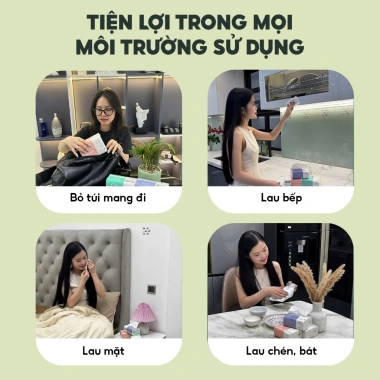 Combo 60 Gói Giấy Ăn Top Gia 3 Màu + Gấu Trúc 300 Tờ 4 Lớp Cao Cấp - Giá ưu đãi 142k 9