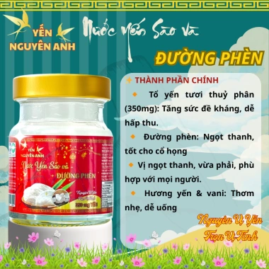 Combo 60 Hủ Nước Yến Sào Yến Nguyên Anh 350mg Tươi, Tặng 6 Hủ, Giảm 65k, Không Bảo Quản 10