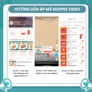 Combo 60x40x40 Thùng Carton Chuyển Nhà, Thùng Giấy Đóng Hàng Size To Giá Rẻ - Hộp Carton HT chỉ 33.372đ 2