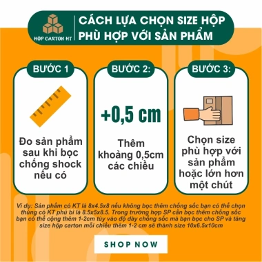 Combo 60x40x40 Thùng Carton Chuyển Nhà, Thùng Giấy Đóng Hàng Size To Giá Rẻ - Hộp Carton HT chỉ 33.372đ 9