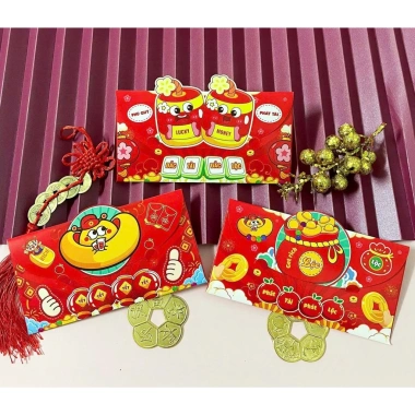 Combo 6/12 bao lì xì Tết 2.026 - bì thư, lì xì ngang ngẫu nhiên, phong bao giấy C150 C120 đẹp độc đáo giá 13.000 VNĐ 9