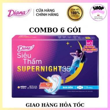 Combo 6g BVS Diana Đêm 35cm - Giá chỉ 126.000, giảm tới 17% - Đánh giá cao