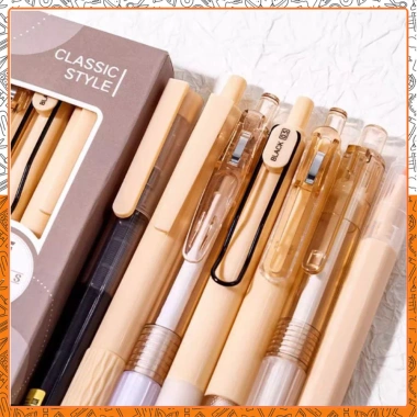 Combo 7 bút Moka B98 - Ngòi bút gel, highlight, thiết kế đa dạng, giá chỉ 50.600đ 5